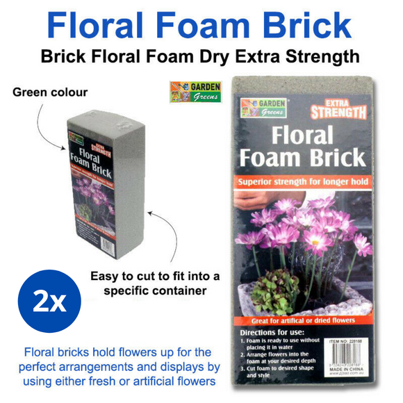 2Pcs Floral Foam Brick Flower Craft Florist Flower Arranging