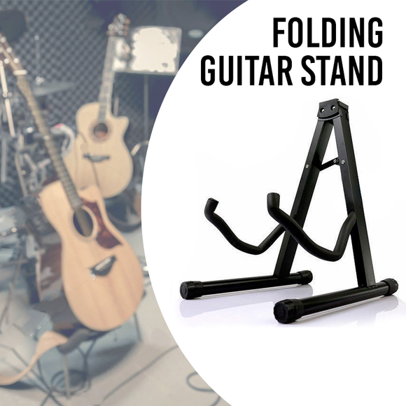 Folding Guitar Stand Non-slip Rack Electric Acoustic Bass Gig Floor Holder