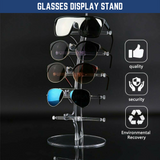 5 Pair Rack Show Sunglasses Glasses Display Stand Holder Plastic Counter