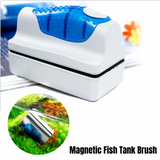 Magnetic Fish Tank Brush Algae Magnet Aquarium Glass Aquatic Cleaner Cleaning