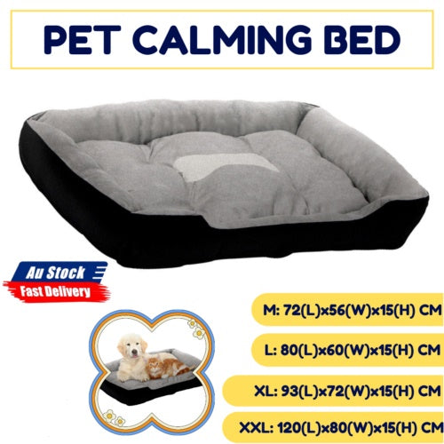 M/L/XL/XXL Calming Bed Fashion & lovely Dog Cat Sleeping Comfy Cave Washable Mat
