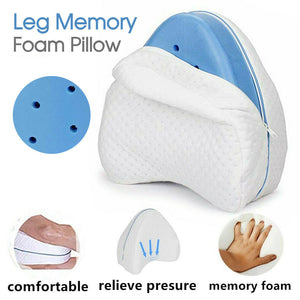 Knee Support Pain Relief Memory Foam Leg Pillow Cushion Washable Cover AUBO