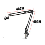 Microphone Suspension Boom Arm Desktop Stand Mic Holder Mount