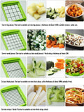 13IN1 A Food Slicer Dicer Nicer Container Chopper Peeler Vegetable Fruit Cutter