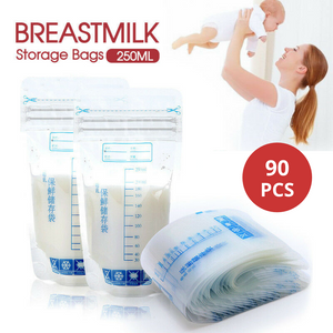 90pcs Pre-Sterilised Breastmilk Storage Bags 250mL