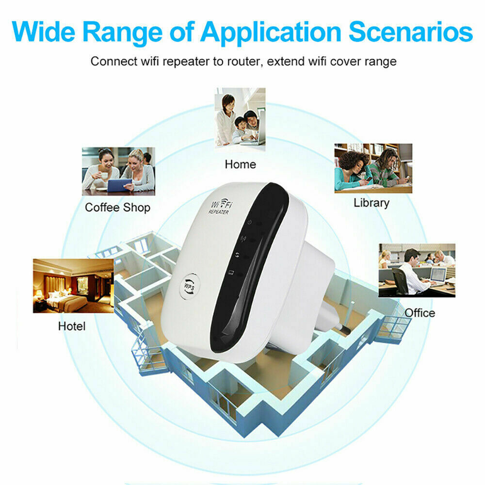 Ozoffer 300Mbps Wifi Extender Repeater Range Booster AP Router Wireless-N  802.11 AU Plug