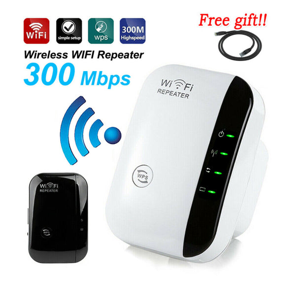 300Mbps Wifi Extender Repeater Range Booster AP Router Wireless-N 802.11 AU Plug