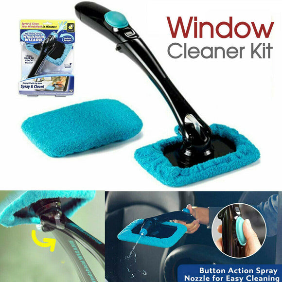 Window Cleaner Kit Hurricane Windshield Wizard Car Windscreen Glass Reusable
