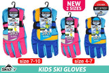 1Pair Mens/ Women/ Kids Ski Gloves (Water Resistant)