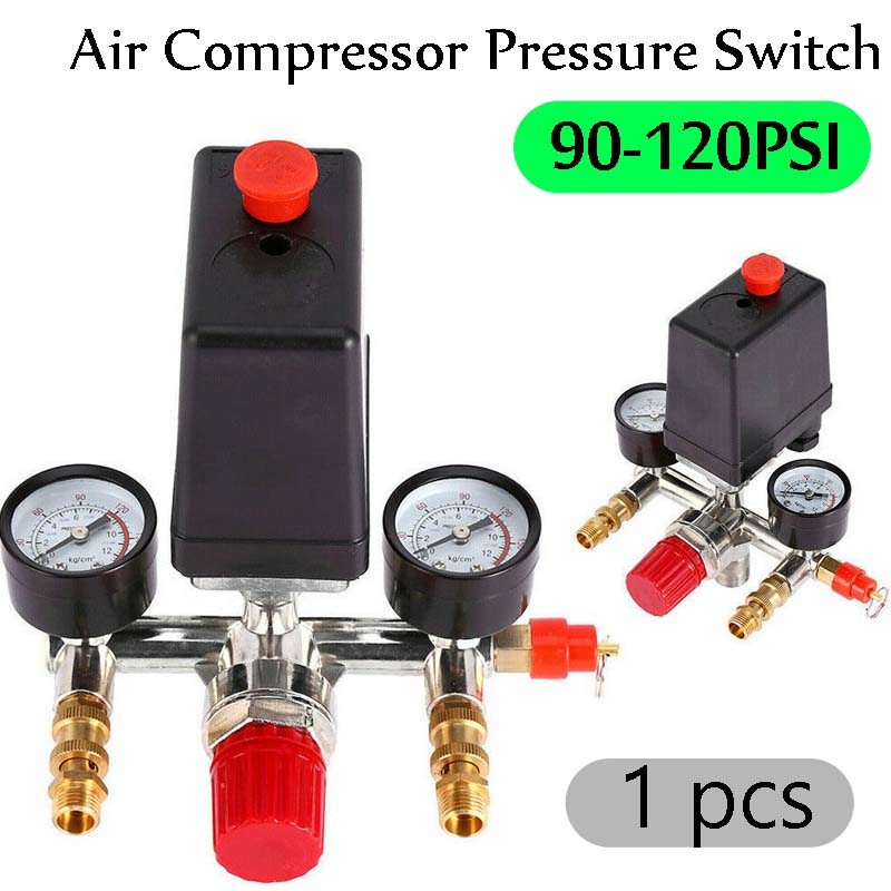 thumbnail image 2 of EANLIN Air Pressure Switch 70-100 PSI Tank Ount Type Thread 1/4"NPT, DC 24V 12V Pressure 2 of 14