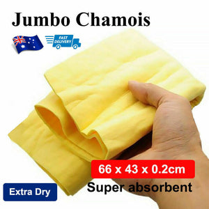 PVA Chamois Car Glass Wash Cloth Furniture Cleaning Towel Leather Extra Dry (L)