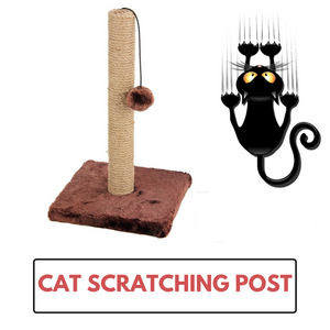 42cm Cat Scratching Post Tower with Interactive Ball Gym Toy for Cats
