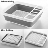 10L Collapsible Dish Drainer/Drying Dish Rack/strainer Caravan Cups Plates