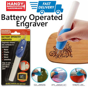 Electric Engraver Carving Engraving Pen Tool Wood Metal Battery Operated