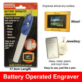 Electric Engraver Carving Engraving Pen Tool Wood Metal Battery Operated