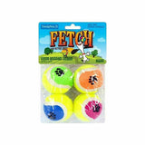 4pcs Mini Pet Chew & Fetch Balls Toy