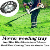 8" Grass Cutter Steel Wire Trimmer Wheel Garden Lawn Mower Head Tool