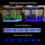 60/  90cm Aquarium LED Light Lighting Full Spectrum Aqua Plant Fish Tank