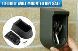 Outdoor Wall Mount Spare Key Safe Box Lock Holder Water Weather Proof