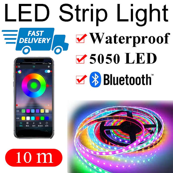 10M Bluetooth LED Color Changing Waterproof Music USB RGB Strip Light