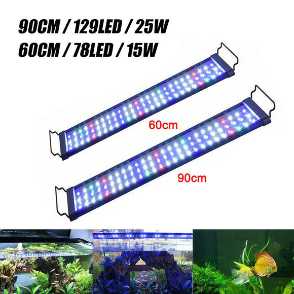 60/  90cm Aquarium LED Light Lighting Full Spectrum Aqua Plant Fish Tank