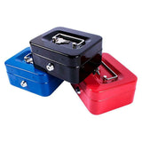 Medium Lockable Cash Box Deposit Slot Petty Cash Money Box Safe 2 Keys Portable