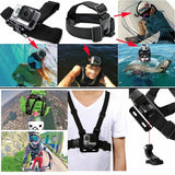 120pcs Accessories Pack Case Chest Head Floating Monopod GoPro Hero 7 6 5 4 3+ 2