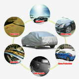 Weather Proof Car Cover Universal Size Waterproof Rain/UV/Dust Resistant L