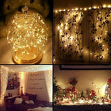 Warm White 224LED Christmas Fairy String Lights Wedding Garden Party Lamp 8-Mode