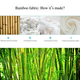 Luxury Soft Contour Bamboo Pillow Memory Foam Fabric Fibre Cover Bed