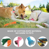 10 PCS Durable Cotton Rope Pet Dog Toys Puppy Chew Bite Pull Teeth Toy Gift