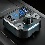 QC3.0 Fast Charging Bluetooth 5.0 Wireless Handsfree Car Kit FM Radio MP3 2x USB