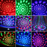 RGB LED Disco Ball DJ Party Light Effect Strobe Remote USB Auto Sound Activated