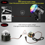 RGB LED Disco Ball DJ Party Light Effect Strobe Remote USB Auto Sound Activated