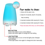 Essential Oil Humidifier Ultrasonic Air Diffuser Aroma Aromatherapy Air Purifier