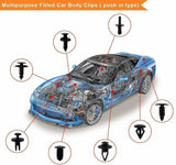 640PCS Car Trim Clips Fastener Kit