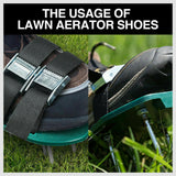 Garden Lawn Aerator Spike Spiked 1 Pair Shoes Triple Bulk Stramps Seeding Farm