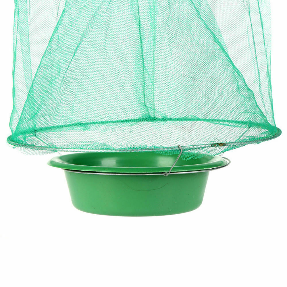 Reusable Fly Trap Insect Killer Net Cage Trap Outdoor Ranch Pest Hangi –  www.