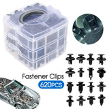 Car Trim Body Clips Kit 620PCS Rivet Retainer Door Panel Bumper Plastic Fastener