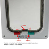 4-Way Lockable Pet Flap Door Screen White Large Size