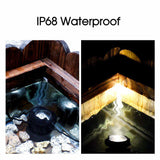 Outdoor Spotlight Solar Powered 6LED Garden Pool Waterproof Spot Light Lamp