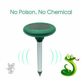 2 x Multi Pulse Plus Ultrasonic Solar SNAKE REPELLER & Pest Rodent Repellent