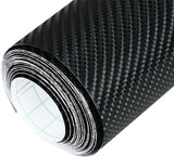 50cm x1.51M 4D Gloss Black Carbon Fibre Fiber Vinyl Car Wrap Air Release Film