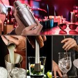 12Pcs Cocktail Shaker Set Mixer Martini Strainer Bartender Kit Spirits Maker Bar