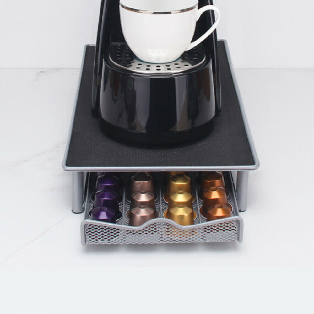 Coffee Capsules Holder Rack 40 Pods Drawer Storage Organizer Stand For ...
