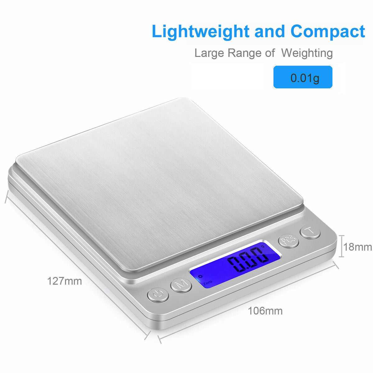 3KG/500G Kitchen Food Weight Postal Scales Digital LCD Electronic Bala ...