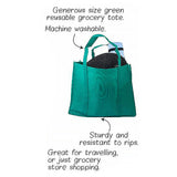 3x Reusable Folding Supermarket Shopping Grocery Bags