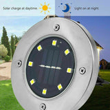 Solar Powered LED Buried Inground Recessed Light Garden Outdoor Deck Path