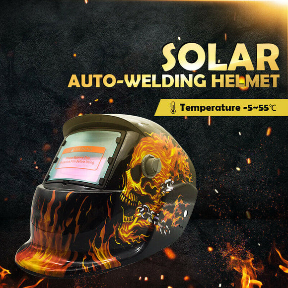 Pro Mask Solar Auto Darkening Welding Helmet Arc Tig Mig Skull