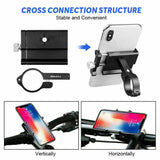 Mobile Phone Holder 360° Rotation Mount Alloy for Motorcycle Bicycle Bike